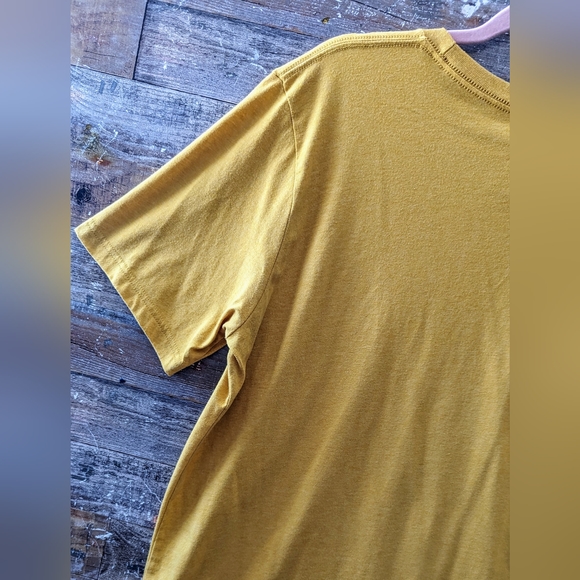 Bella Canvas Mustard Yellow American West Logo Tee - Picture 12 of 14